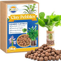 ZeeDix 14 LBS Leca Clay Pebbles for Plants, 4mm-16mm Expanded Leca Balls for Hydroponics Natural Indoor Plant Growing Media for Orchids, Terrariums & Potting Mixes
