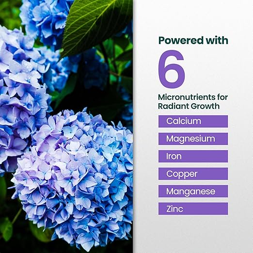 16oz Hydrangea Fertilizer - Makes 16 Gallons of Hydrangea Plant Food, Hydrangeas Indoor Plant Fertilizer Liquid for Lush Growth, Strong Stems, and Vibrant Blooms, Nutrient-Rich Flower Food