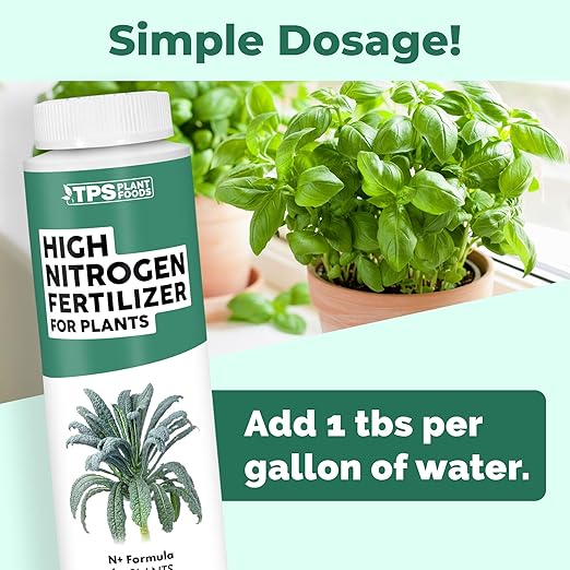 High Nitrogen Fertilizer for Plants – Liquid Plant Food for Rapid Green Growth, Deep Leaf Color & Strong New Foliage, 8 oz