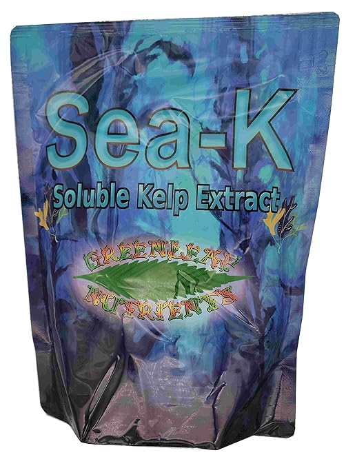 Organic Sea-K for Plants Seaweed and Kelp Fertilizer Supplement Concentrated Extract Powder Nutrient