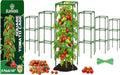 6 Pack Square Tomato Cages for Garden, 45 Inch Adjustable Tomato Stakes, Metal Tomato Trellis, Garden Plant Support for Potted Climbing Plants, Vegetables Flowers Fruits, Raised Garden Bed