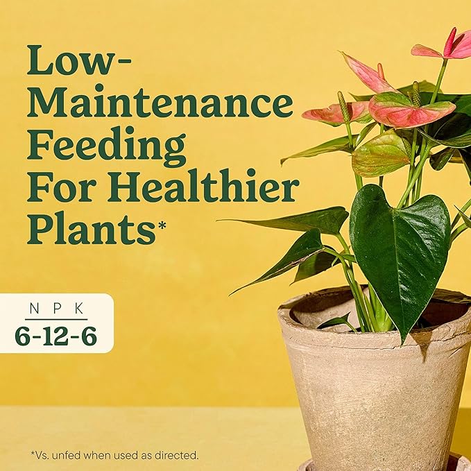 Miracle-Gro Indoor Plant Food Spikes for All Plants, Fertilizer Spikes for Houseplants, Flowers, Vegetables, and Herbs, 24 Spikes
