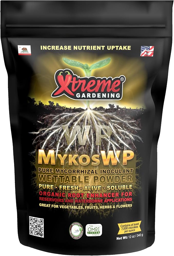 Xtreme Gardening Mykos WP - Wettable Powder Hydroponic Root Enhancer, 12 oz