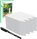 Plant Labels 4 Inch 400Pcs Plastic Plant Name Tags for Seedlings Garden Labels Markers Nursery Plant Tags Seed Labels Stakes with Permanet Marking Pen Plant Markers for Outdoor Garden (White400)