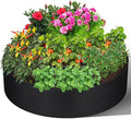 GREANER 4x1FT Large Grow Bag, Heavy Duty Fabric Round Garden Raised Planting Bed, Planting Container Grow Bag for Planting Herb Flower Vegetable Potato Plants(Black)