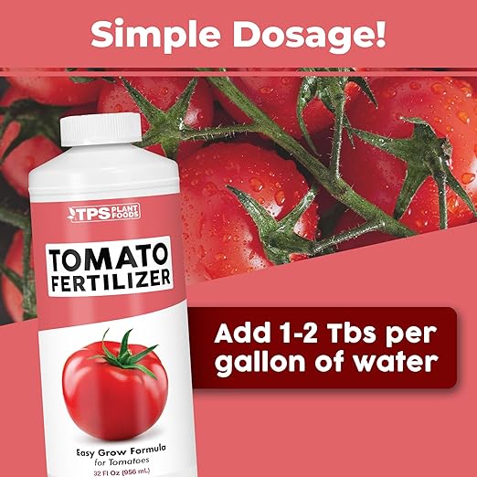 TPS NUTRIENTS Tomato Fertilizer for Tomato and Vegetable Gardens, Liquid Plant Food, 32 oz (1 Quart)