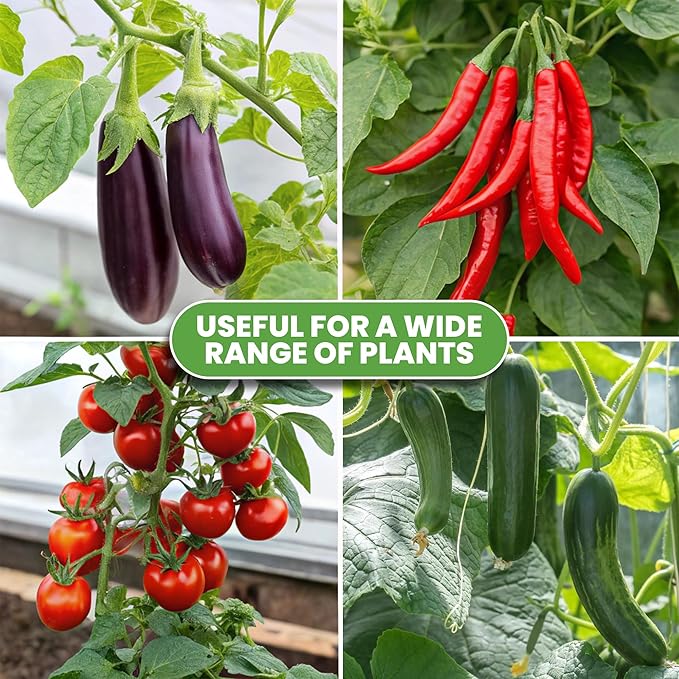 Tomato Cage Square - Large Trellis Stakes and Plant Support Structures for Vegetables and Climbing Plants - Tall Tomato Cages for Garden, Pots, Raised Garden Bed Outdoor Supplies (3 Pack - Up to 58")