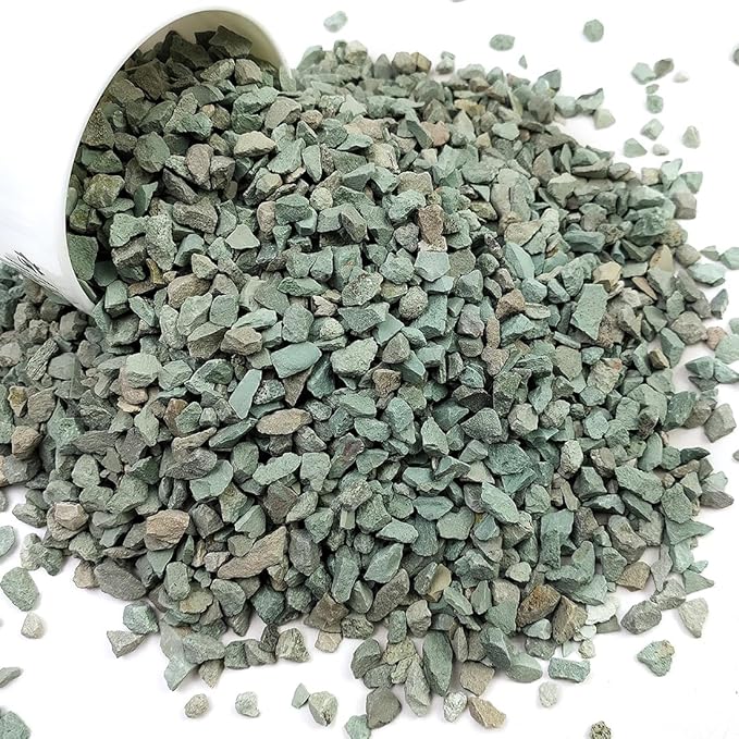 Succulents and Cactus Green Zeolite Rocks, Decorative Stones Pebbles for Indoor Plants, Bonsai, Fairy Gardening, Terrarium, 5lb