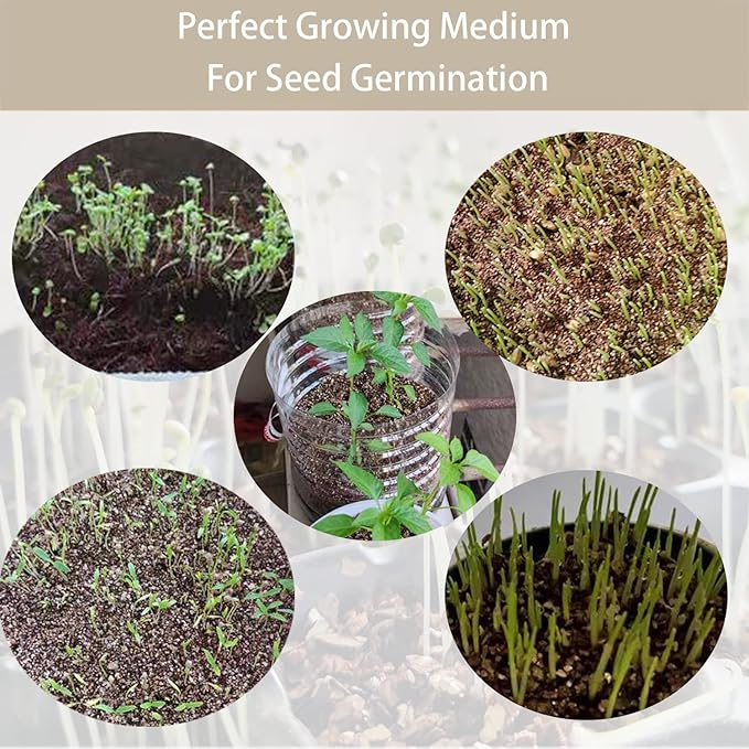 Natural Coarse Vermiculite 10QT for Plants Organic Occurring Mineral Potting Mix Medium for Potted Plants, Hydroponics, Terrariums, Orchids, Mushroom Or Reptile Habitats