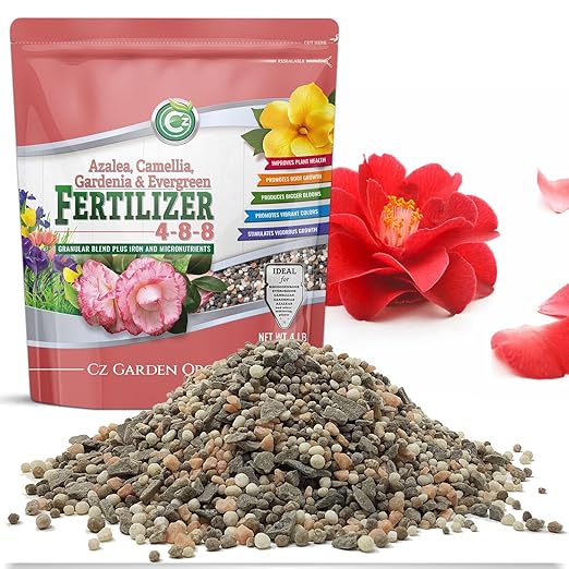 4-8-8 Azalea, Camellia, Gardenia & Evergreen Fertilizer - Made in USA - NPK + Micronutrients Plant Food for Indoor/Outdoor Plants & Flower Gardens