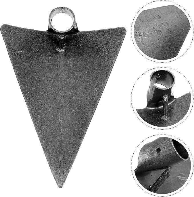 DOITOOL Triangle Hoe Head Garden Tool 10.6 Inch Digging Hoe for Weeding Planting Soil Leveling Durable Gardening Hand Tool