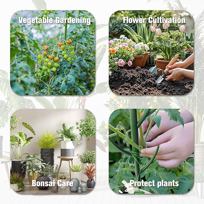 10pcs Adjustable Plant Support Pole, Stackable for Indoorand Outdoor Use, Garden Accessories for Supporting.Monstera and Climbing Potted Plants