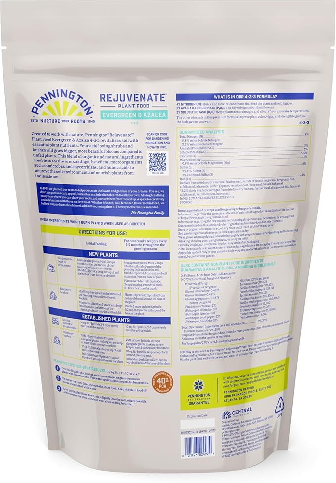 Pennington Rejuvenate Evergreen & Azalea 4 Pounds