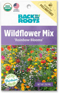 Back to The Roots 100% Organic Seed Packet - Wildflower 'Rainbow Blooms' Mix