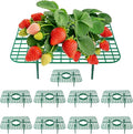 Strawberry Plant Supports, 10 Pack Square Frames Keep Strawberries Off Ground, Reusable Strawberry Plant Stands for Cleaner Strawberries & Easy Harvest