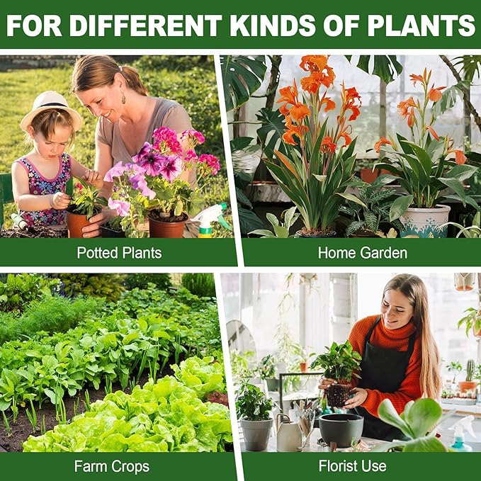16pcs Upgraded Plant Stem Support, Transparent Plant Support for Indoor Plants, 4 Sizes Climbing Houseplant Stem Holders, Reusable Plant Stabilizer, Indoor Plants Accessories
