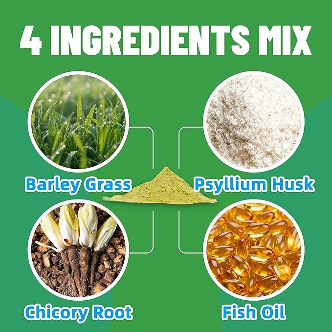 Just Try 7OZ Cat Grass Powder Feline Grass Treats Cat Suppluments Hairball Treatment for Cats Cat Hairball Remedy Gut Health Cat Treats Healthy
