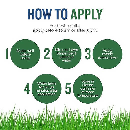 Turf Titan Lawn Striper - Iron & Nitrogen Fertilizer to Promote Dark-Green, Stripe-Defined Turfs - Kids & Pet Safe, Natural - Stunning Green Grass Fertilizer - Covers up to 8,000 Sq Ft