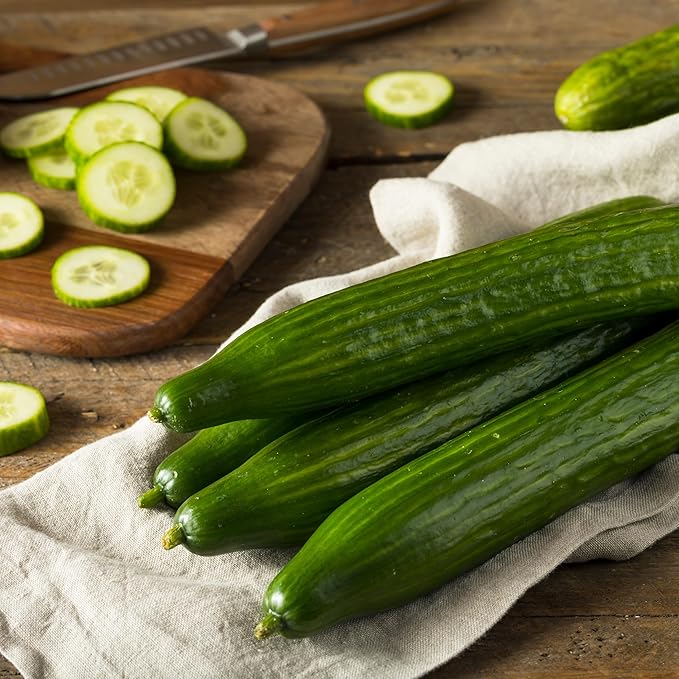 The Old Farmer's Almanac Heirloom Tendergreen Burpless Cucumber Seeds - Premium Non-GMO, Open Pollinated, Heirloom, USA Origin (1 Packet (2 Grams - Approx 60 Seeds))