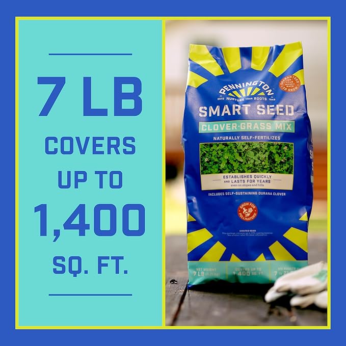 Pennington Smart Seed Clover and Grass Mix 7 lb (Pack of 2)