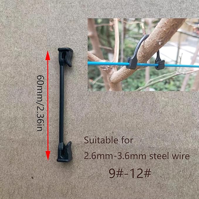 Plastic Vine Clip Garden Plant Support Clip Plant Tomato Grape Raspberry Kiwi Vine Clip Suitable for 9#-12# lines