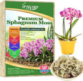Legigo 3.5oz Natural Sphagnum Moss for Plants, 4QT Long Fiber Orchid Moss Potting Mix, Dried Sphagnum Moss for Plants Indoor, Orchid Repotting, Succulent, Carnivorous Plants, Terrarium and Reptiles