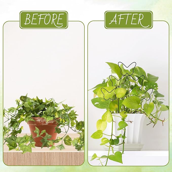 Indoor Plant Trellis for Climbing Plants – Support Structure for Potted Plants, Small Plant Trellis for Pothos, Hoya, and Indoor Garden Climbing Plants (3PCS)