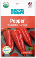 Back to The Roots 100% Organic Seed Packet - Pepper 'Sweet Red Marconi' 140mg