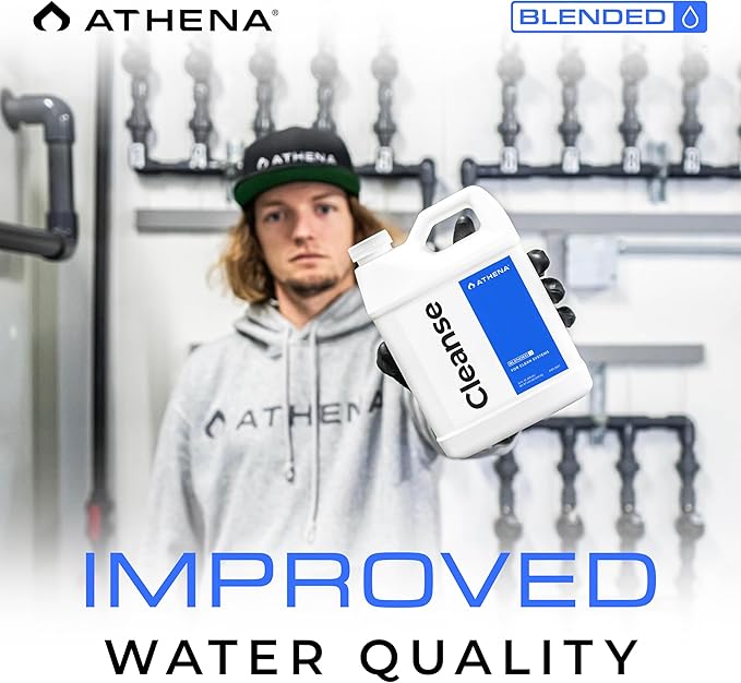 Athena Blended Cleanse | Plant-Safe System Cleaner for Hydroponics | Descaler Solution & Irrigation Line Cleaner | 32 Oz