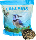 Wild Bird Seed by Freebird – Premium Black Oil Sunflower, Sunflower Kernels & Safflower Blend for Songbirds & Finches, Outdoor Feeders, 6 lb Bag