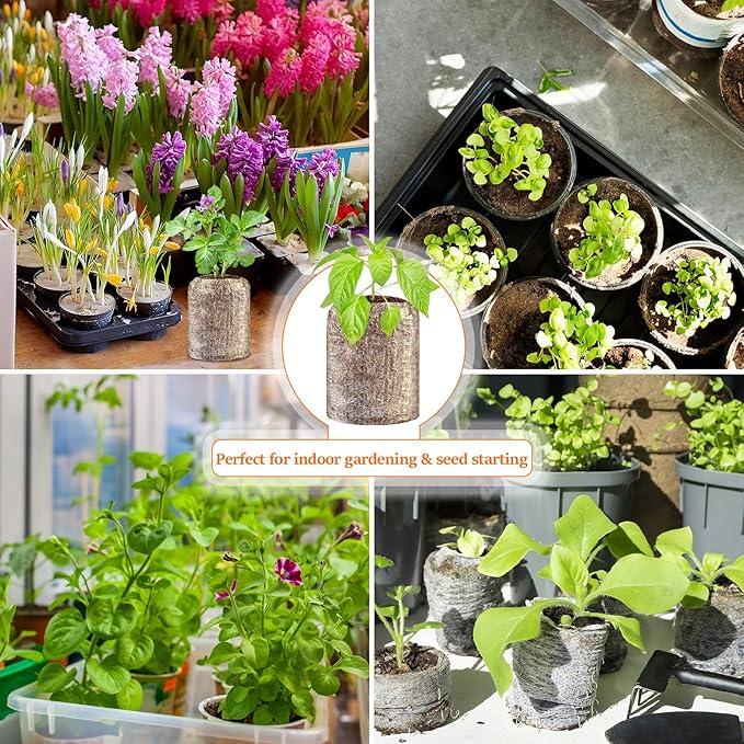 Legigo 500 Pcs 30mm Seed Starter Peat Pellets for Seedlings- Compressed Seed Starter Pods Seed Starting Pellets Plugs Soil Peat Pods for Starting Seeds, Garden Planting Herb Flower Vegetables