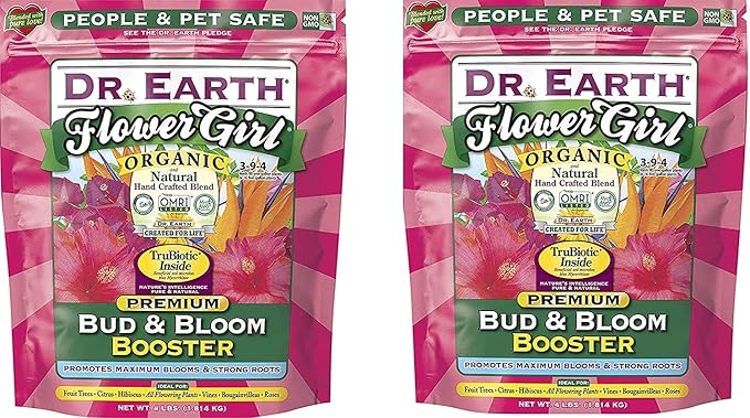 Dr. Earth 707P Organic 8 Bud & Bloom Fertilizer in Poly Bag, 4-Pound,Multi(2-Pack)