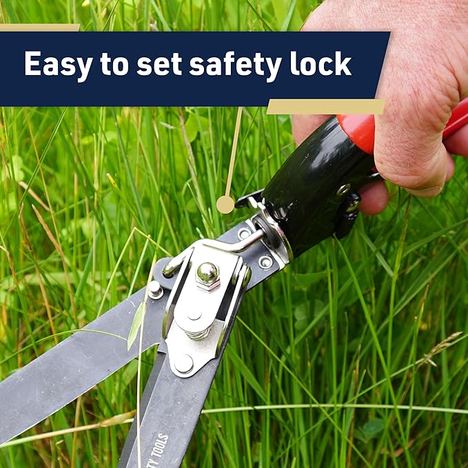 Grass Shears - Garden Clippers with Rotating Handle - Grass Cutter Edging Shears - Hedge Trimmer Garden Shears - Hedge Clippers or Yard Scissors for Outdoor Edges and Hedges by Kings County Tools