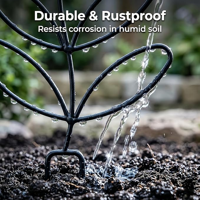 Plant Trellis Indoor Climbing Support - 3-Pack 12.6" Small Metal Garden Trellises for Potted Hoya Pothos Monstera - Rustproof Outdoor Gardening Accessories for Plant Lovers