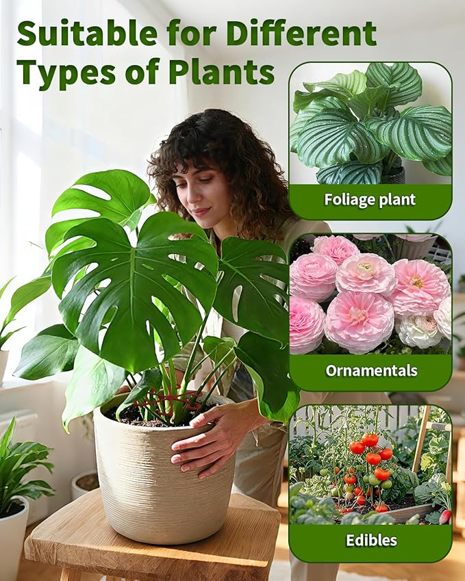 4 PCS Plant Stem Support, Climbing House Plant Stem Support, Plant Supports for Indoor Plants, Reusable Houseplant Accessories（Red）