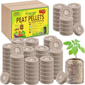 Legigo 200 Pcs 40mm Seed Starter Peat Pellets Pods for Seedlings- Compressed Seed Starting Pellets Seed Starter Pods Plugs Soil Peat Pods for Starting Seeds, Garden Planting Herb Flower Vegetables