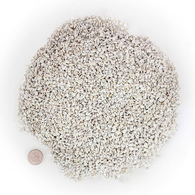 GARDENERA Premium Organic Perlite - Medium Grade - Horticultural Soil Amendment for Indoor & Outdoor Container Plants for Drainage Management and Enhanced Growth - 3 Quart