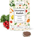 Woods Creek Seeds: Champion Radish Seeds for Planting - Over 450 Heirloom Non-GMO Radish Seed Pack - Premium Radishes for Sprouting - Fast-Growing Radishes for Your Vegetable Garden
