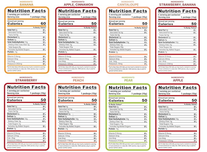 Nature’s Turn Freeze-Dried Fruit Crisps –Healthy, Gluten-Free,Crispy & Delicious, Plant-Based Snack, Ideal for Cereal, Smoothies, School Lunches, & On-the-Go, Mega Variety Bags of 16 (0.53 oz Each)