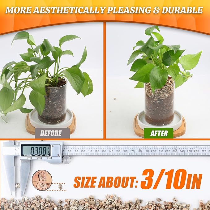 AVALUTION 29QT Vermiculite - Organic Vermiculite for Plants Horticultural Coarse Vermiculite Natural Soil Additive for Potted Plants Gardening Mushrooms Seed Starting