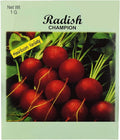Set of 25 Champion Radish's Vegetable Seed Packs - 100% GMO Free - Heirloom - Black Duck Brand (25, Radish- Champion)
