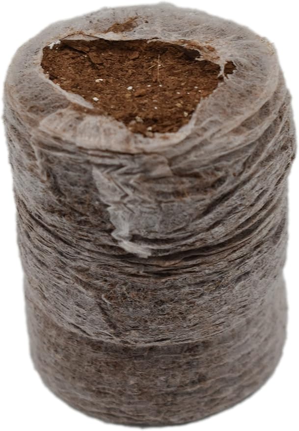 Black Duck Brand Set of 100 Netted Coco Coir Pellets - 38mm - Seed Starter Pellets - Expands with Water - Provides Seeds with The Optimum Starting Soil (100), 123456789
