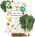 Woods Creek Seeds: Fordhook Giant Swiss Chard Seeds for Planting - Heirloom Fordhook Chard for Planting - Non-GMO Seed Pack for Home Gardening - Easy-Grow for Containers, Raised Beds, and Outdoors