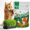 Seedphony Cat Grass Seed Mix – 16 oz Pack with 20,500 Non-GMO Heirloom Seeds for Cats, Barley, Oat, Rye & Wheatgrass for Indoor Growing, Fresh Pet Grass for Digestion & Hairball Control