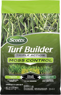 Scotts Turf Builder Triple Action for Moss Control - Moss Killer and Lawn Fertilizer, Lawn Care, Covers Up to 4,000 sq. ft., 20 lb.