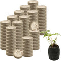 255 Pcs 30mm Peat Pellet Fiber Soil Plant Seed Starters,Compressed Peat Pellet Fiber Soil, Compressed Peat Block for Seedlings for Growing Herbs, Flowers and Vegetables