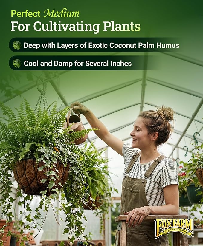 FoxFarm BushDoctor Coco Loco Soil Potting Mix, Triple-Washed for Reduced Salt, Retains Water, Includes Bat Guano & Earthworm Castings - Ideal for All Gardens 12 Quart (2 Pack)