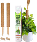UNIGREEN 2Pack 30'' Premium Moss Pole, Coir Totem Poles for Indoor Plants, 18'' Moss Sticks, Garden Ties - Support and Train Creepers and Climbing Plants