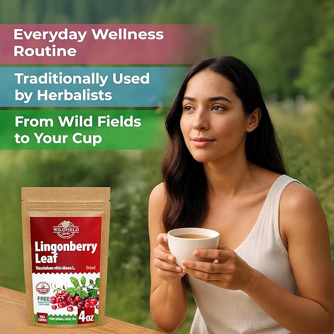 4 oz. Dried Cowberry Lingonberry Leaves Herbal Tea (Folium Vitis Idaea L.) - 113g Cowberry Leaf Herb Tea Hojas De Arándano Rojo (Arándano)