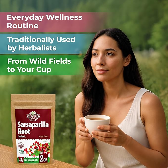 2 oz. Sarsaparilla Root Herbal Tea (Smilax Glabra) - 56g Sasperella Root Herb Raíz De Zarzaparella